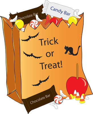 A new survey says that our 5 favorite candies to get in our trick or treat bag at Halloween are: Peanut Butter Cups, M&M’s, Snickers, Kit Kats and what? A new survey says that our 5 favorite candies to get in our trick or treat bag at Halloween are: Peanut Butter Cups, M&M’s, Snickers, Kit Kats and what?