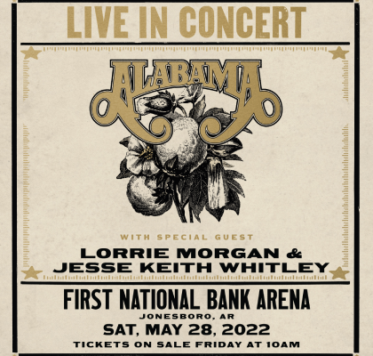 ALABAMA LIVE IN CONCERT IN JONESBORO ALABAMA LIVE IN CONCERT IN JONESBORO