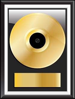 The first gold record ever went to