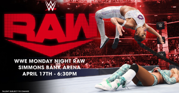 WWE MONDAY NIGHT RAW RETURNS TO LITTLE ROCK