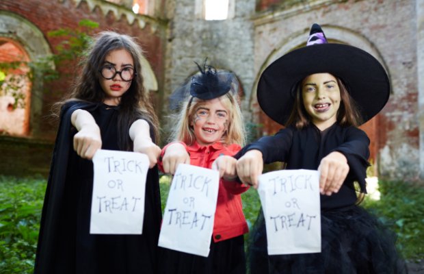 The term “trick-or-treat” is from where.