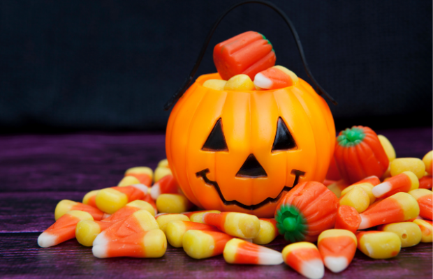 What is the #1 holiday for the most candy given Easter Christmas Halloween Valentine’s Day