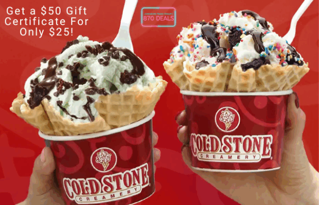 Cold Stone Creamery on 870 Deals!
