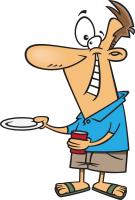 28% of fathers do this at the dinner table. What is it?